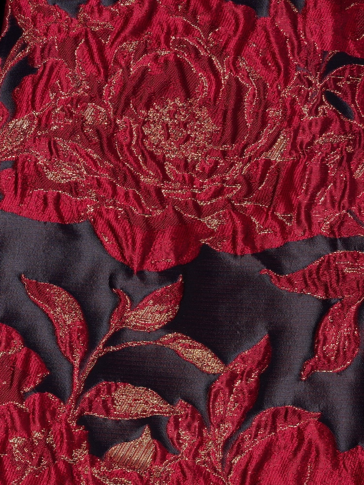Adrianna Papell Blue Boat Neck Dress - Image 6 of 6 Adrianna Papell Blue Boat Neck Dress - Image 6 of 6