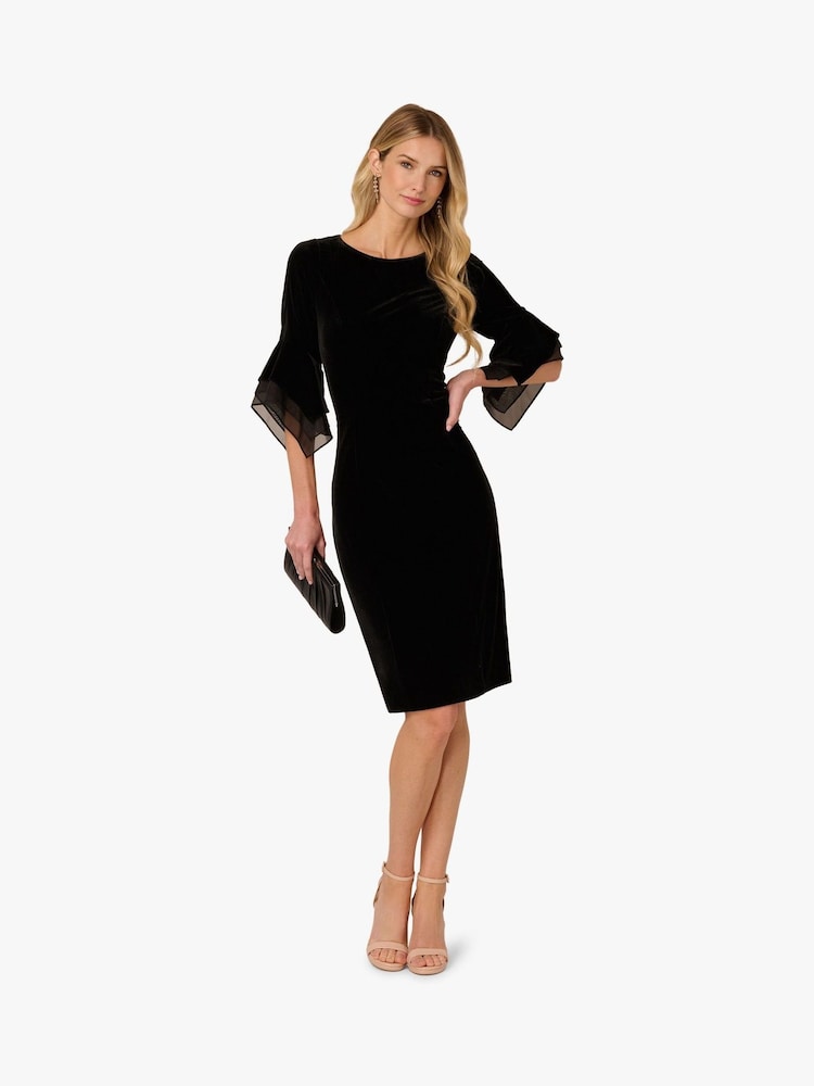 adrianna papell black velvet dress Amazon.com: Adrianna Papell Women's Velvet Tuxedo Gown, Black, 6 : Clothing, Shoes & Jewelry