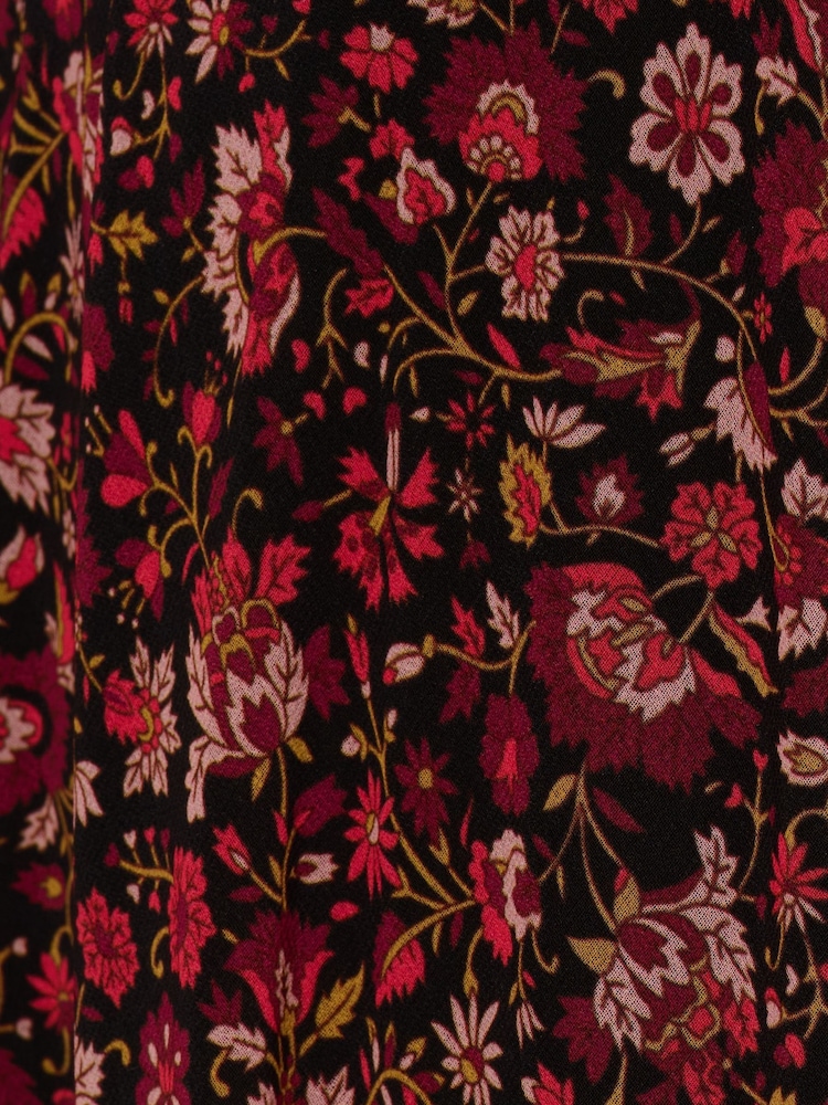 Vestido preto de chiffon floral Adrianna Papell - Imagem 6 de 6