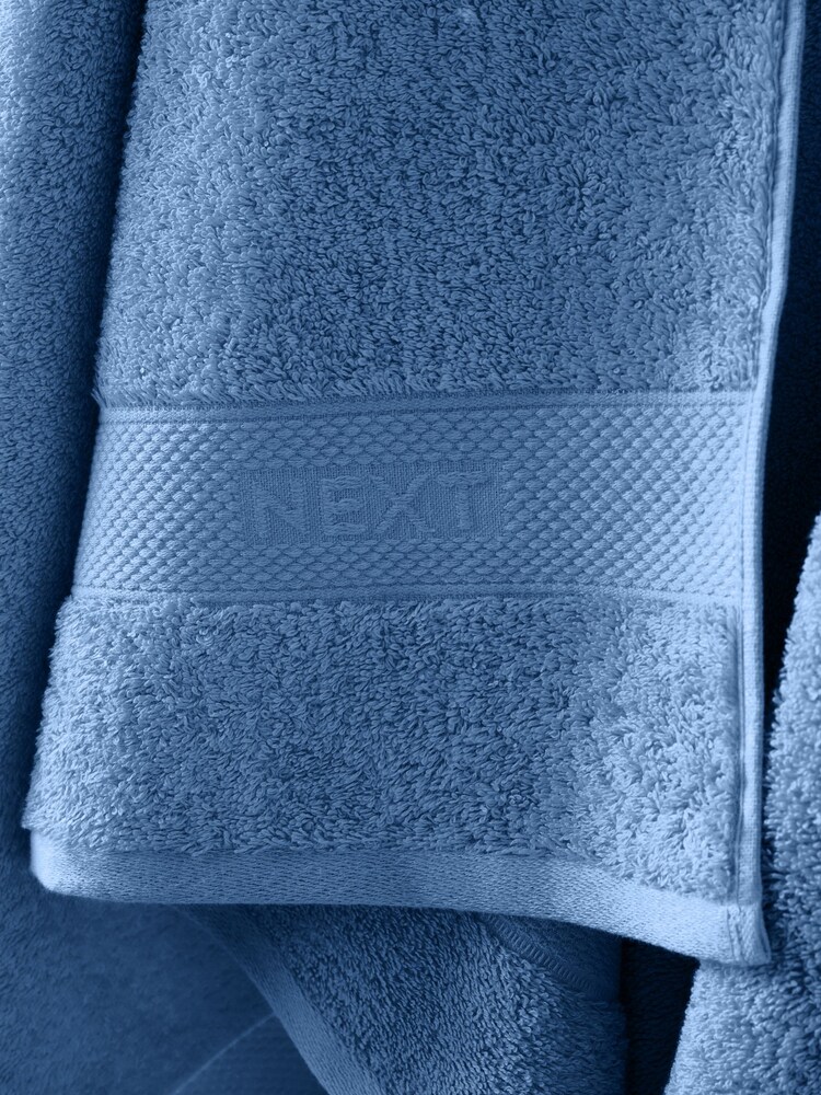 Blue Egyptian Cotton Towel - Image 2 of 3 Blue Egyptian Cotton Towel - Image 2 of 3