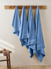 Blue Egyptian Cotton Towel - Image 3 of 3