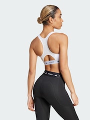 adidas White Tech Fit Bra - Image 2 of 4