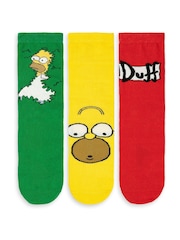 Vanilla Underground Green Homer Calf Socks Set of 3 - Image 2 of 6