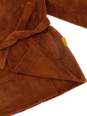 Vanilla Underground Brown Kids Bathrobe - Image 4 of 6