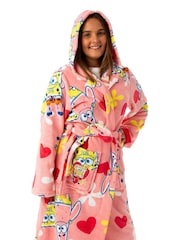 Vanilla Underground Pink Hooded Bath Robe - Image 1 of 6