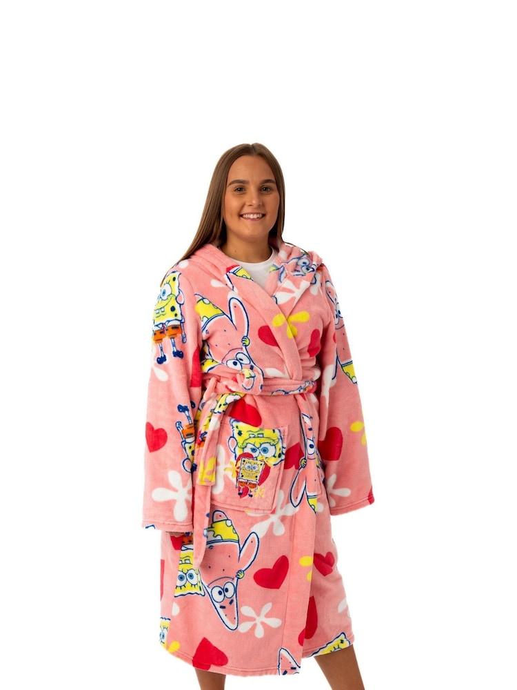 Vanilla Underground Pink Hooded Bath Robe - Image 2 of 6