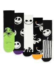 Vanilla Underground Nightmare Before Xmas Calf Socks Set of 5 - Imagem 2 de 6