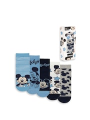 Vanilla Underground Blue Calf Socks Set of 5 - Image 1 of 6