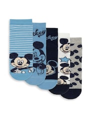Vanilla Underground Blue Calf Socks Set of 5 - Image 2 of 6