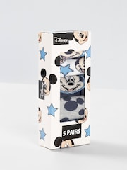 Vanilla Underground Blue Calf Socks Set of 5 - Image 4 of 6