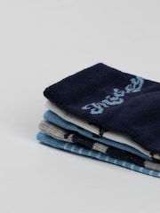 Vanilla Underground Blue Calf Socks Set of 5 - Image 5 of 6