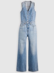 Levi's® Denim Wide Leg Jumpsuit - Image 6 de 7