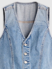 Levi's® Denim Wide Leg Jumpsuit - Image 7 de 7