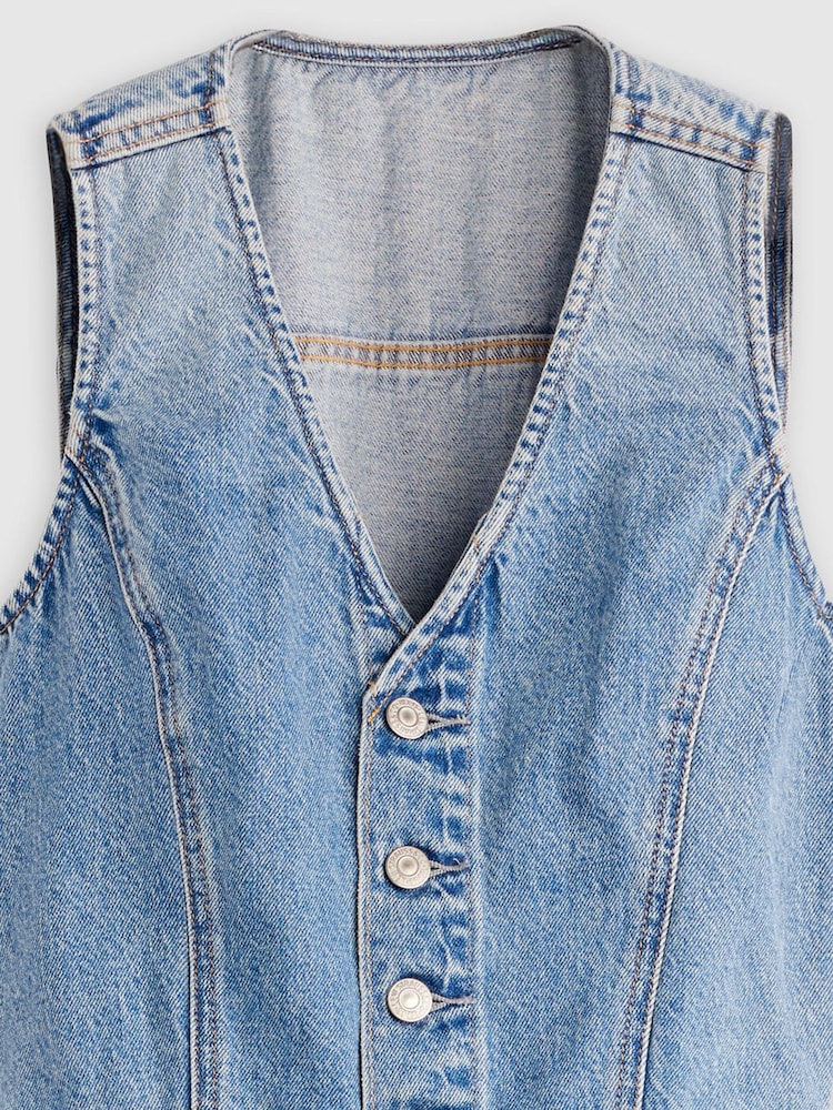Levi's® Denim Wide Leg Jumpsuit - Image 7 de 7