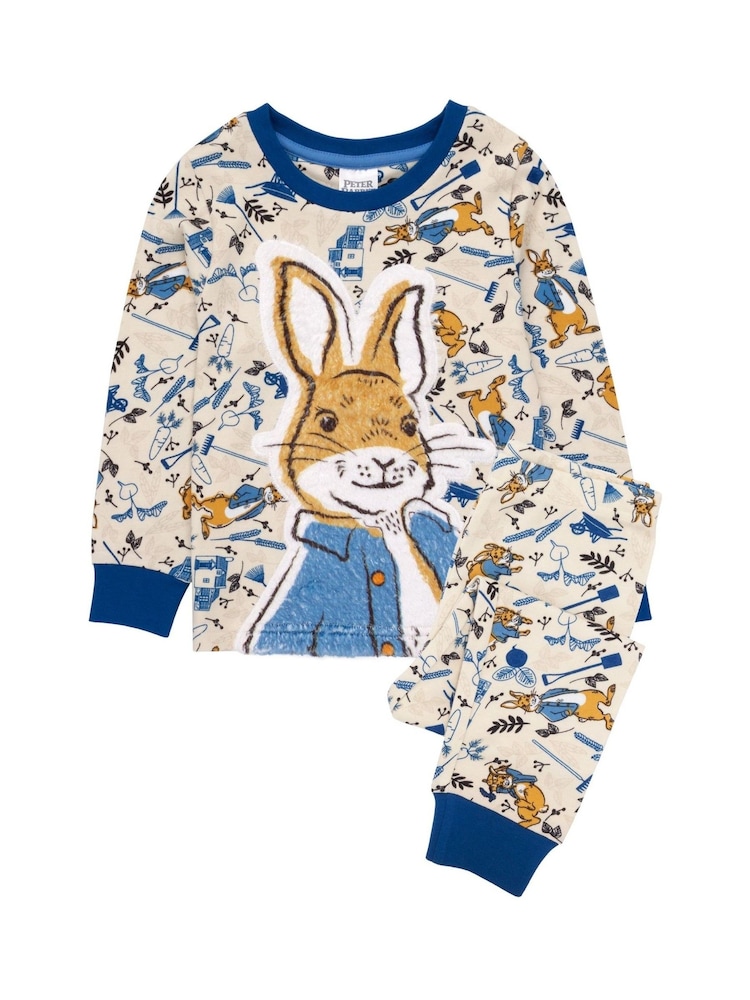 Vanilla Underground Blue Peter Rabbit Long Sleeve Leg Pyjamas Set - Image 1 of 6 Vanilla Underground Blue Peter Rabbit Long Sleeve Leg Pyjamas Set - Image 1 of 6