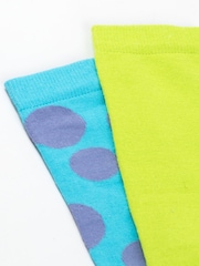 Vanilla Underground Blue Monsters Inc Calf Socks Set of 3 - Image 6 of 6