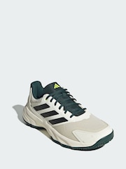 adidas White Courtjam Control 3 Tennis Shoes - Image 1 of 4