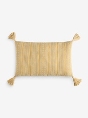 FatFace Ochre Blue Cushion Cushion - Image 1 of 2