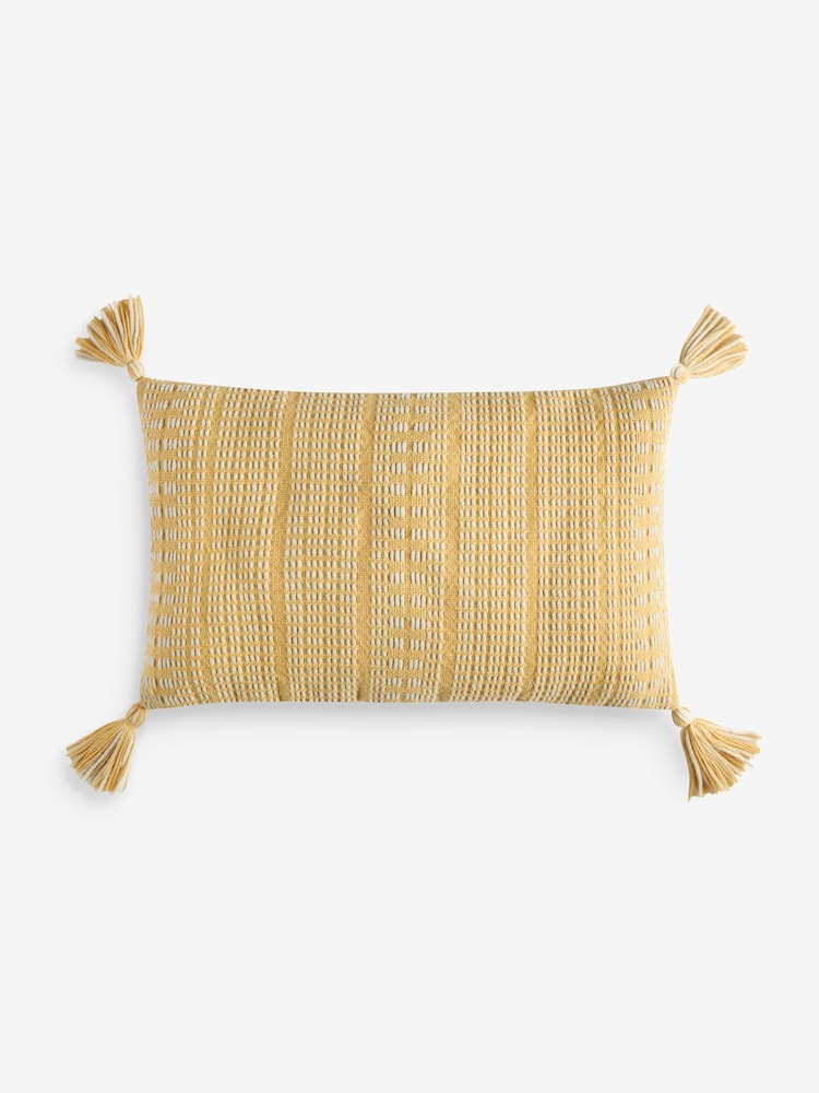 FatFace Ochre Blue Cushion Cushion - Image 1 of 2
