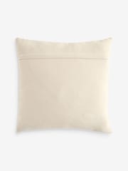 FatFace Natural Geo Diamond Cotton Tufted Cushion - Image 6 of 6