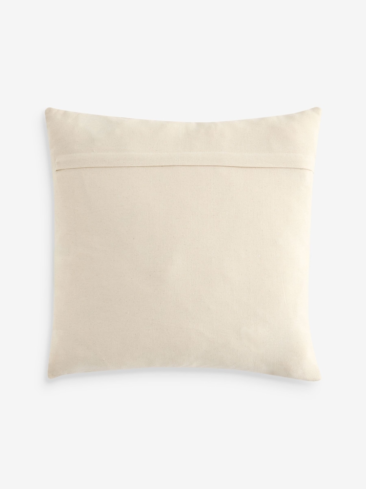 FatFace Natural Geo Diamond Cotton Tufted Cushion - Image 6 of 6 FatFace Natural Geo Diamond Cotton Tufted Cushion - Image 6 of 6