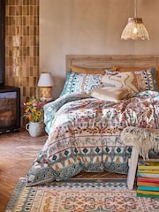 FatFace Multi Tile Print Duvet Cover and Pillowcase Set - Image 1 of 6