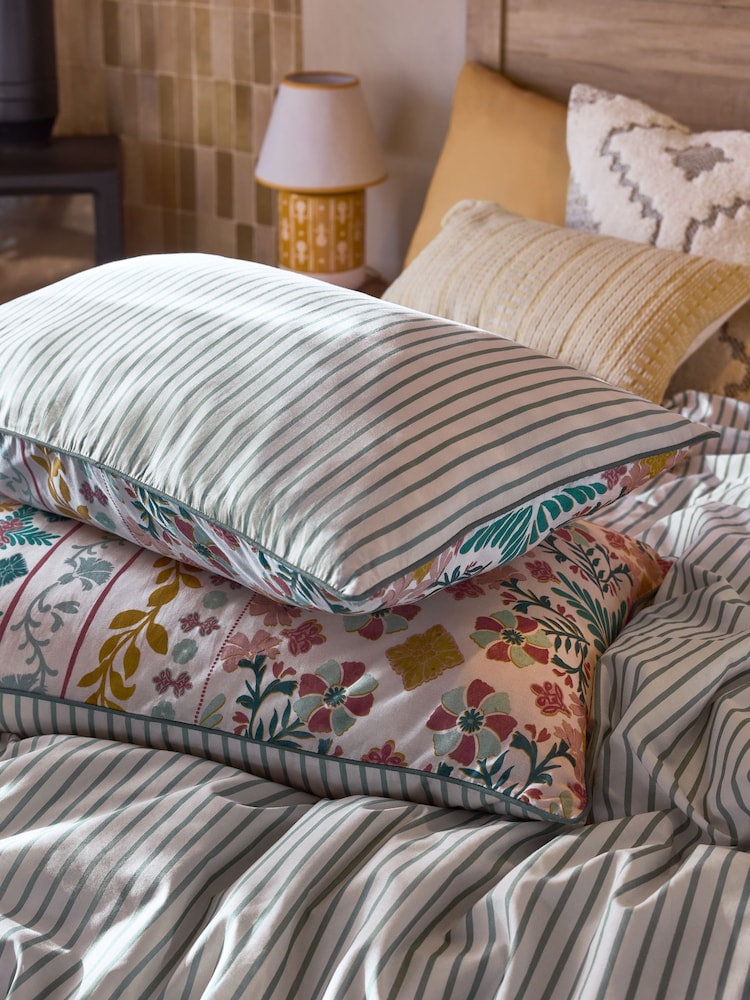 FatFace Multi Tile Print Duvet Cover and Pillowcase Set - Image 5 of 5 FatFace Multi Tile Print Duvet Cover and Pillowcase Set - Image 5 of 5