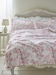 Shabby Chic by Rachel Ashwell® Cluster Floral Petite Ruffle Duvet Cover and Pillowcase Set - Image 2 of 5