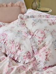 Shabby Chic by Rachel Ashwell® Cluster Floral Petite Ruffle Duvet Cover and Pillowcase Set - Image 3 of 5