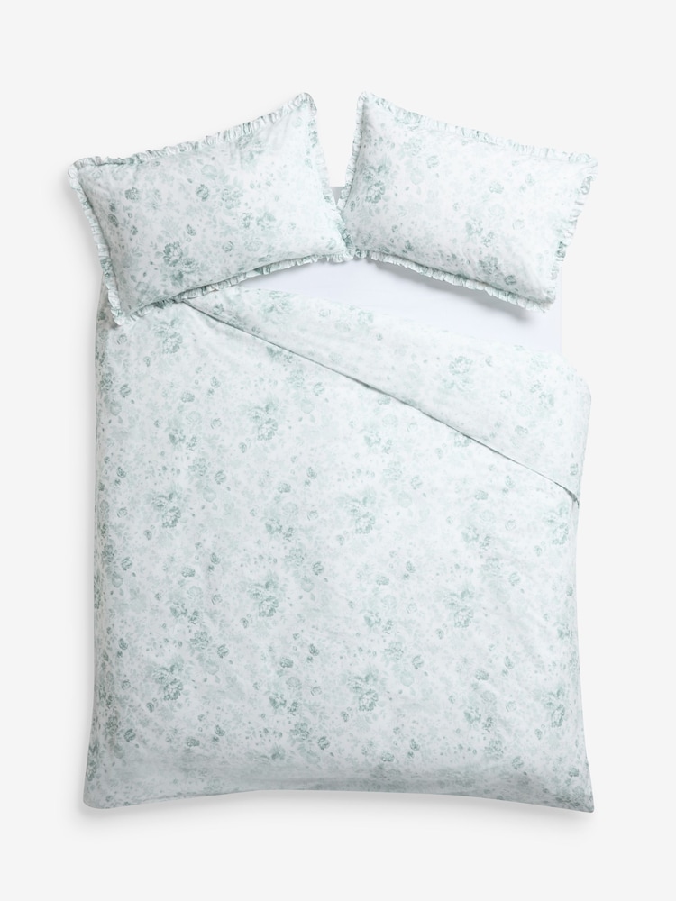 Shabby Chic by Rachel Ashwell® Romantic Rose Petite Ruffle Duvet Cover and Pillowcase Set - Image 5 of 5
