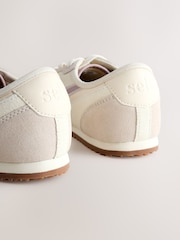 self. White Slim Trainers - Image 11 of 11