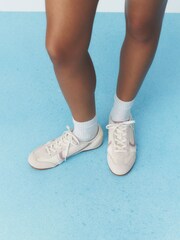 self. White Slim Trainers - Image 3 of 11