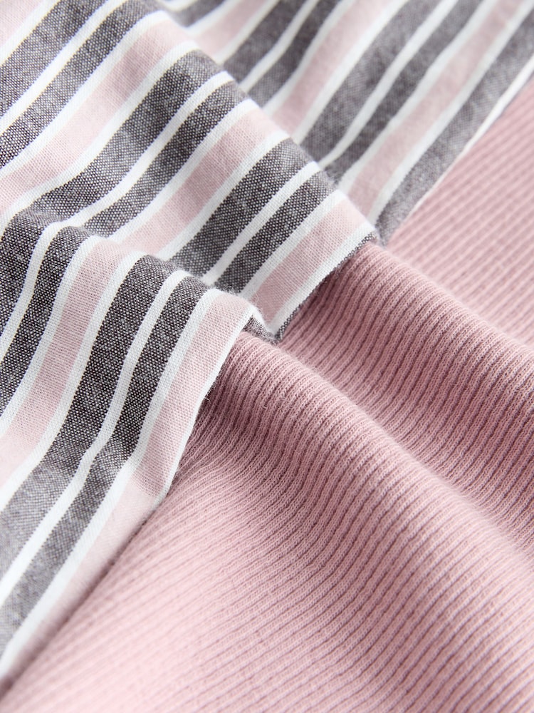 self. Pink Rib Vest Short Pyjamas Set - Image 9 of 9