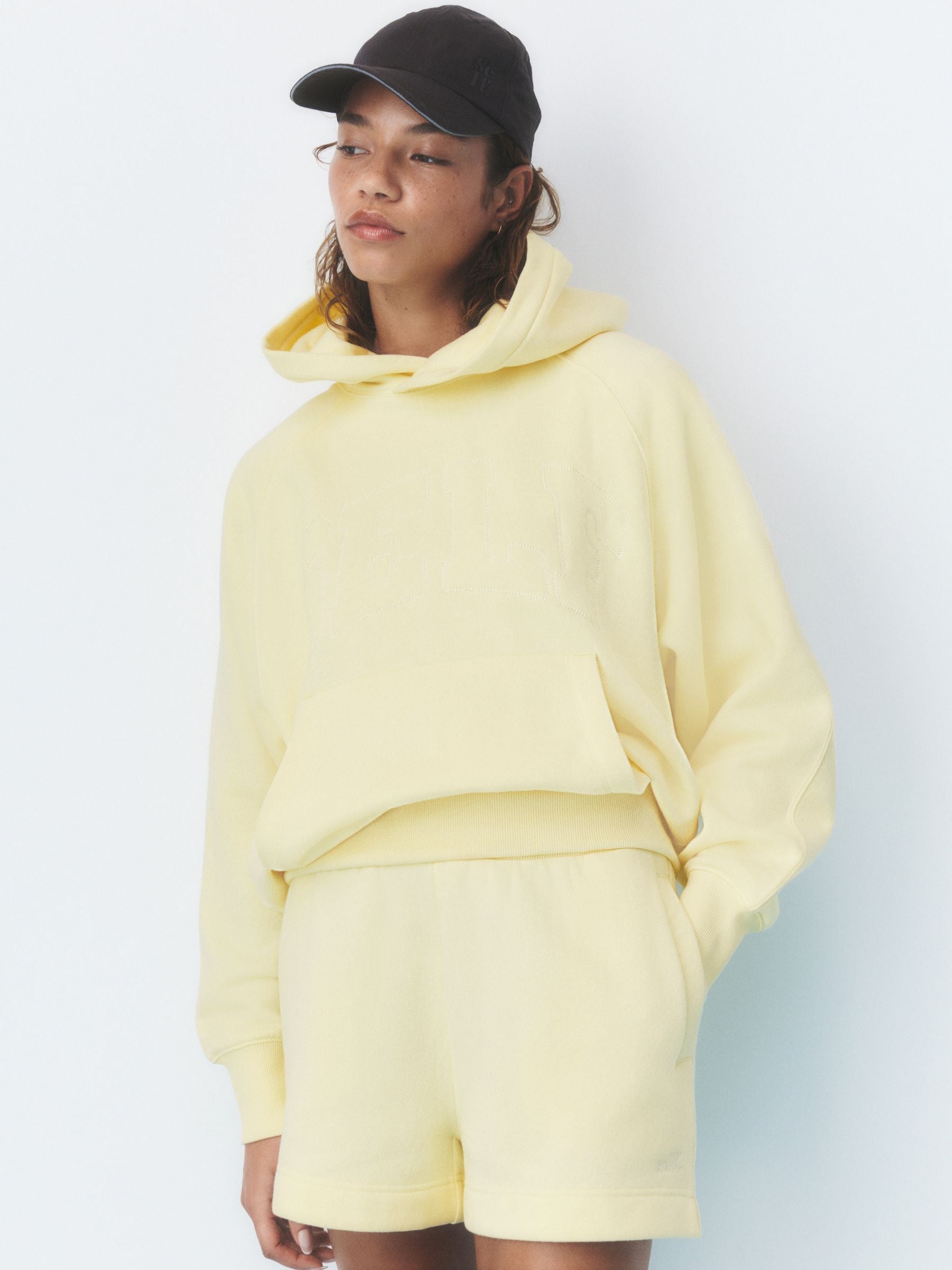 Buy self. Buttermilk Yellow Hoodie from Next USA