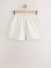 self. Ecru Shorts - Image 1 of 4