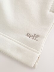 self. Ecru Shorts - Image 2 of 4