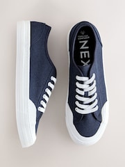 Navy Forever Comfort® Canvas Baseball Trainers - Image 1 of 5
