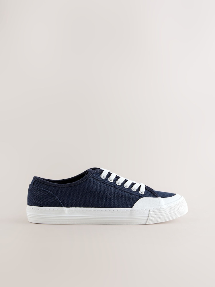 Navy Forever Comfort® Canvas Baseball Trainers - Image 2 of 5