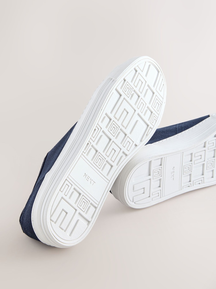 Navy Forever Comfort® Canvas Baseball Trainers - Image 5 of 5