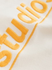 self. Orange Slogan Pyjamas Shorts Set - Image 11 of 12