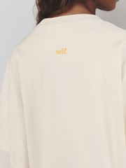 self. Orange Slogan Pyjamas Shorts Set - Image 3 of 12