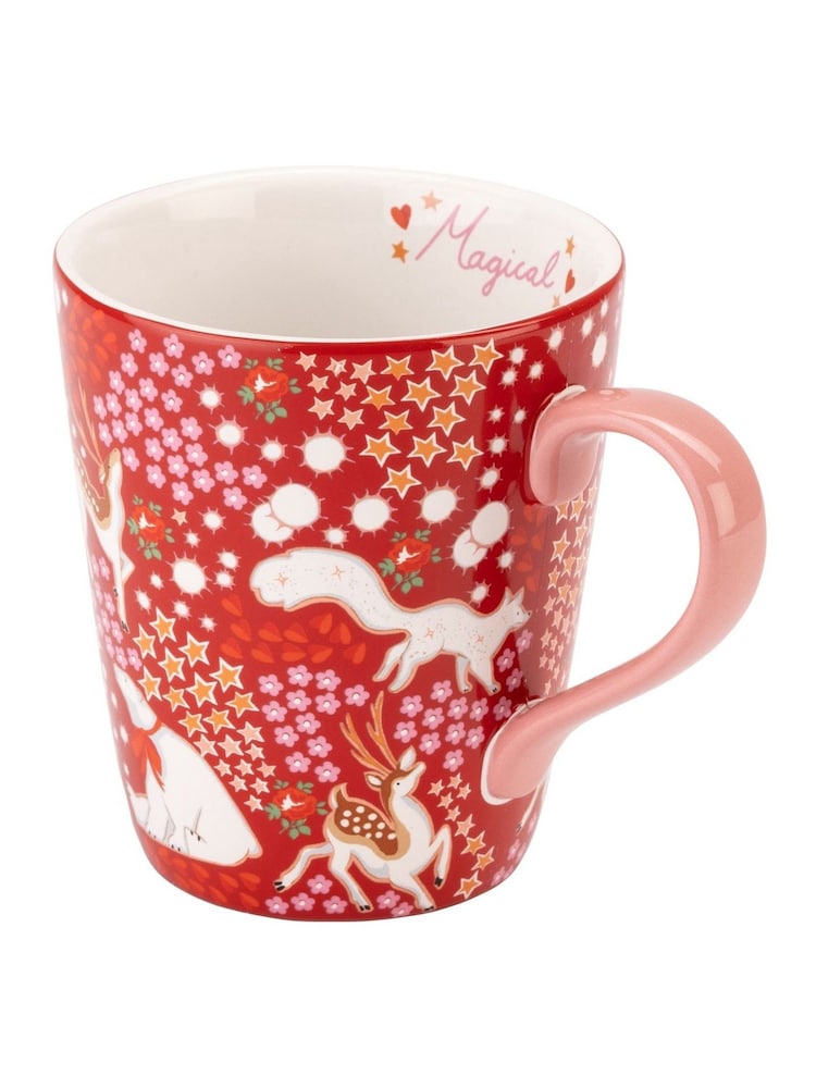 Cath Kidston Red Magical Animals Stanley Mug - Image 2 of 3 Cath Kidston Red Magical Animals Stanley Mug - Image 2 of 3
