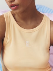 self. Yellow Rib Vest Short Pyjamas Set - Image 5 of 8