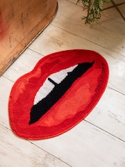 Rockett St George Red Lips 100% Cotton Bath Mat - Image 3 of 6
