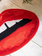 Rockett St George Red Lips 100% Cotton Bath Mat - Image 4 of 6