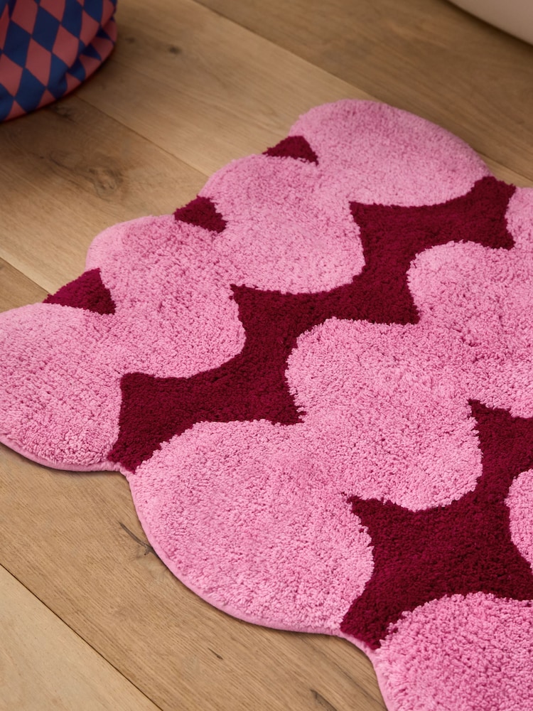 Eleanor Bowmer Squiggle 100% Cotton Bath Mat - Image 2 sur 3