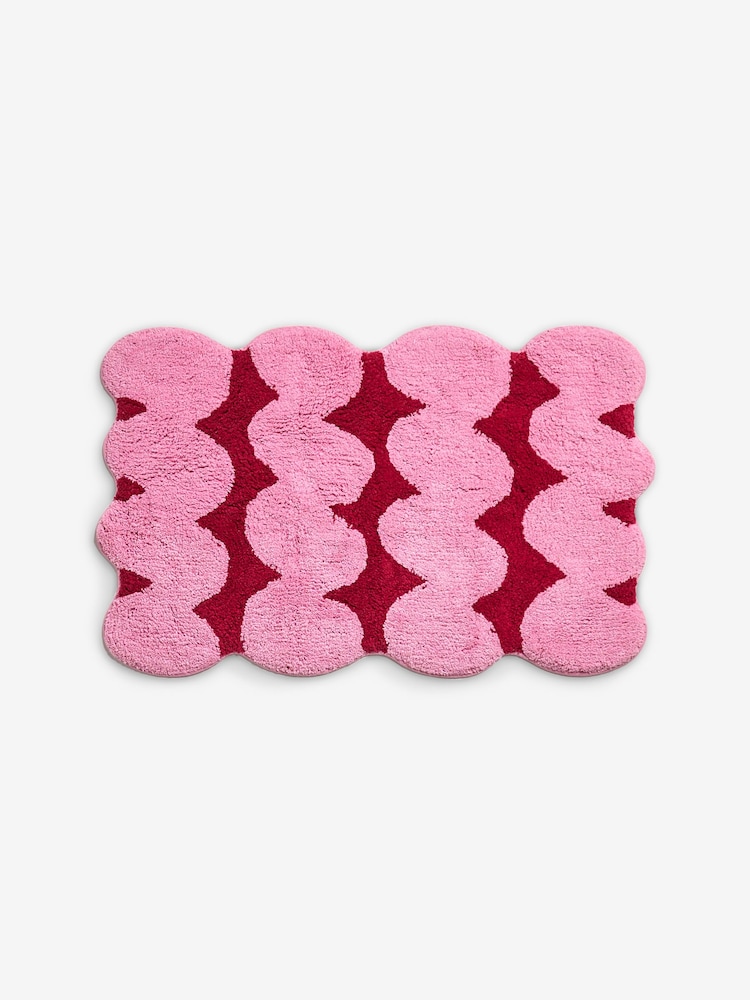 Eleanor Bowmer Squiggle 100% Cotton Bath Mat - Image 3 sur 3