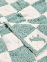 JoJo Maman Bébé Dino Checkerboard Boucle Blanket - Bild 5 von 6