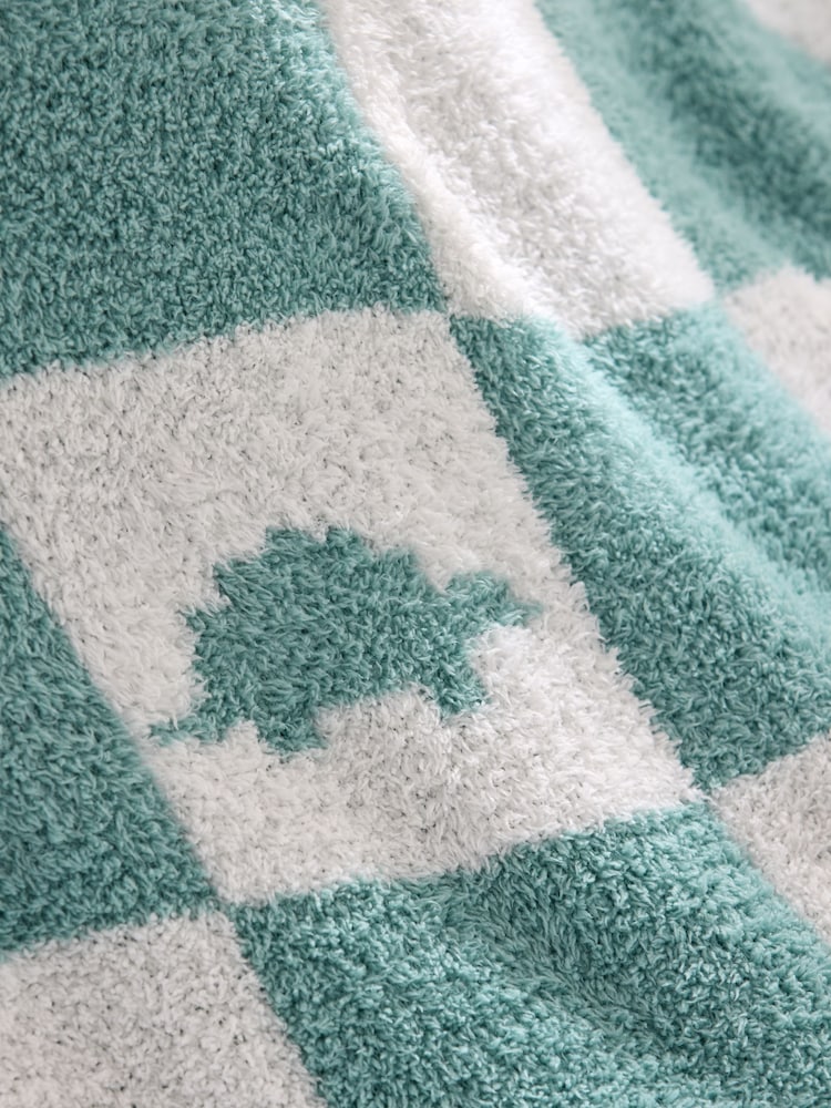 JoJo Maman Bébé Dino Checkerboard Boucle Blanket - Bild 6 von 6