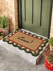 Lia Gold x Next Green Ciao Slogan Door Mat - Image 1 of 6